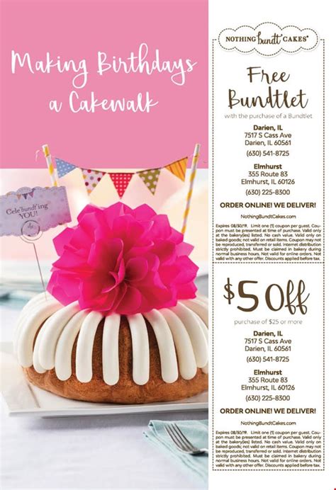 Nothing Bundt Cake Promo Code June 2022 - The Cake Boutique