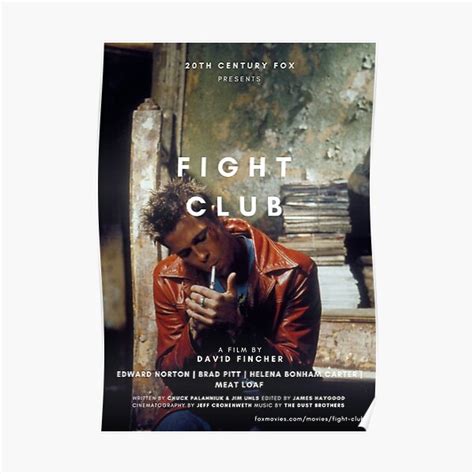 "FIGHT CLUB BRAD PITT POSTER" Poster for Sale by mikceys | Redbubble