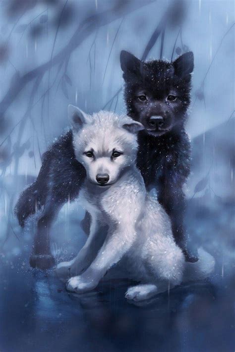 Cute Baby Anime Wolves