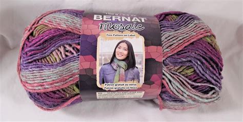 Bernat Yarn Mosaic Fantasy Knitting Knit Crochet Worsted | Etsy | Bernat yarn, Yarn, Loops and ...