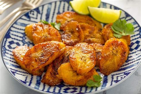 These Pan Fried Plantains are a staple Puerto Rican side dish recipe. They're perfectly swe ...