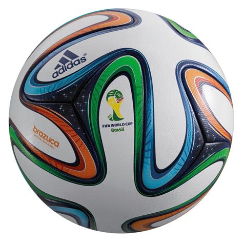 Buy Adidas Brazuca 2014 FIFA World Cup Official Match Ball - White/Blue/Multi Colour | SlashSport