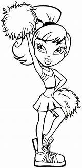 Cheerleader Printable Coloring Pages sketch template