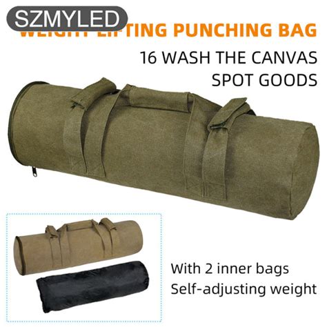 Weighted Training Sandbag Exercise Sand Bags Heavy Duty Workout Gym Sandbag For Weight Lifting ...