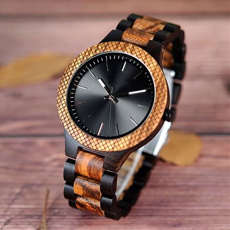 The Metropolitan Men’s Wood Watch Black Dial - EL METRO | Relógios de madeira, Rolex datejust ...