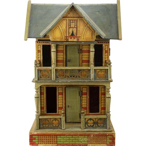 Antique German Gottschalk Doll House ca1890 from frederickpine on Ruby Lane | Dolls house shop ...