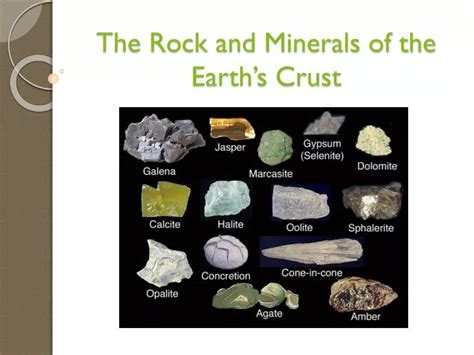 PPT - The Rock and Minerals of the Earth’s Crust PowerPoint Presentation - ID:2366752