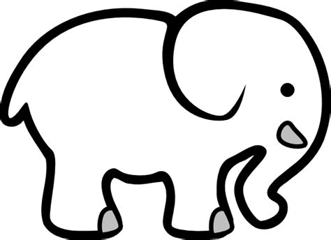 White Elephant Clip Art at Clker.com - vector clip art online, royalty free & public domain