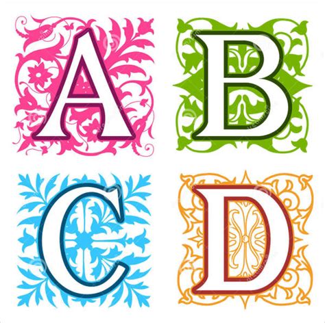 8+ Decorative Alphabet Letters | Free & Premium Templates