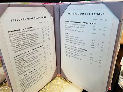 Menu at Bloom & Bee restaurant, Houston