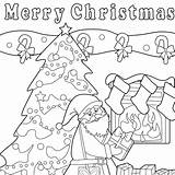 Merry Christmas Free Coloring Page – MasterBundles sketch template