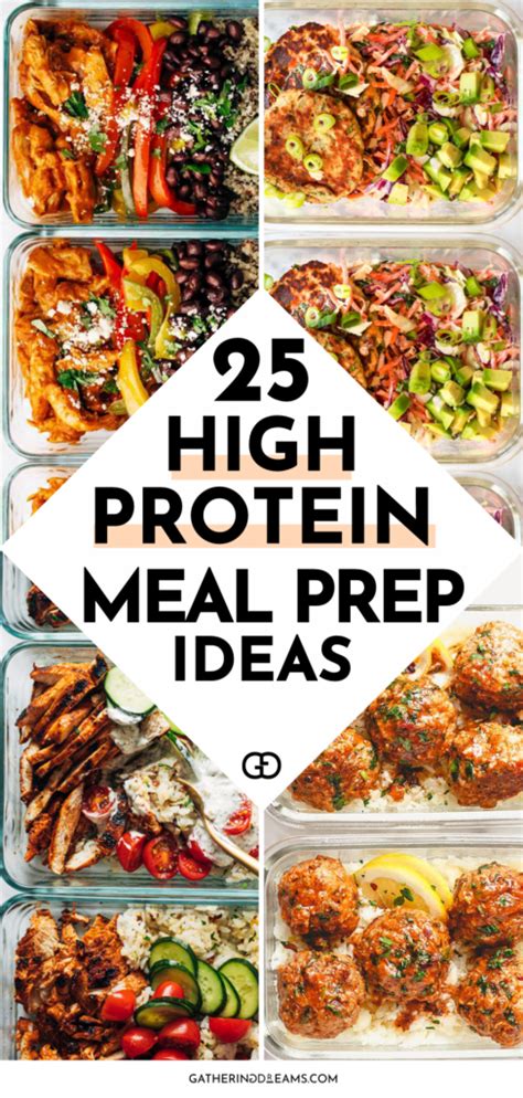 25 High Protein Meal Prep Recipes (Easy + Healthy) - Gathering Dreams