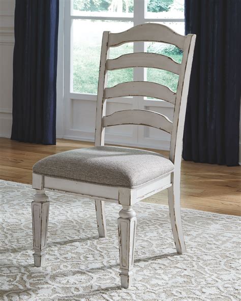 Realyn - Chipped White - Dining UPH Side Chair (2/CN) - EZ Furniture Sales & Leasing