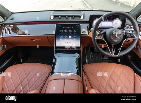 Hong Kong, China Jan 22, 2021 : Mercedes-Benz S500 4MATIC Interior Jan ...