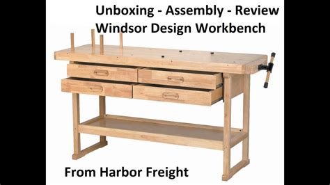 #62603 - Harbor Freight 'Windsor Design' Workbench - Part 1 - Unboxing Assembly and Review - YouTube