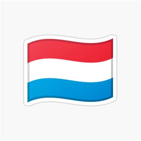 "Emoji Flag Luxembourg" Sticker for Sale by Stickypegatinas | Redbubble