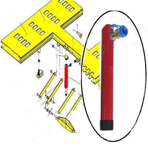 Replacement Chief EZ-liner II Frame Machine Lift Ram, Compare to Chief ...