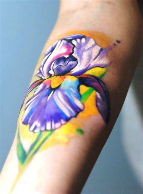 70 Elegant Iris Flower Tattoos