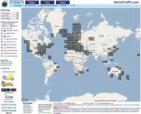 Live Ships Map - AIS - Vessel Traffic and Positions