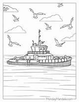 32 Boat & Ship Coloring Pages Free PDF Printables sketch template