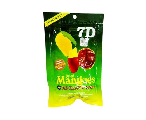 7D Dried Mangoes + Dark Chocolate 80g