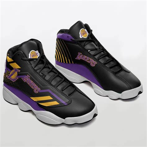 Los Angeles Lakers Basketball Team Jordan 13 Sneaker - RobinPlaceFabrics