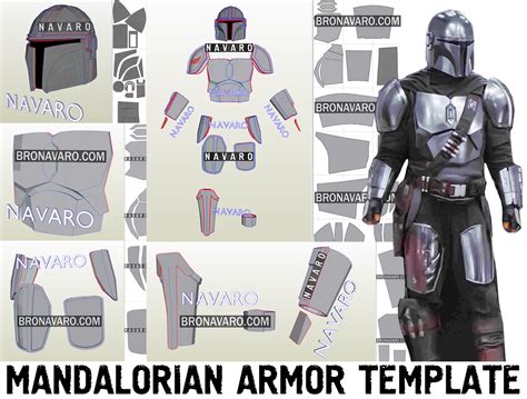 MANDALORIAN Beskar Armor Template | Mandalorian Full Armor Pepakura – NAVARO