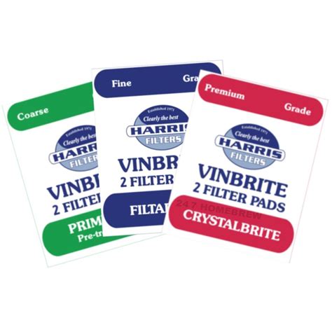 Wine Filter Harris Filters Vinbrite Mk3 Complete Kit incl. Pads | eBay