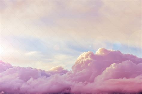 Beautiful Pink Clouds At Sunset - Stock Photos | Motion Array