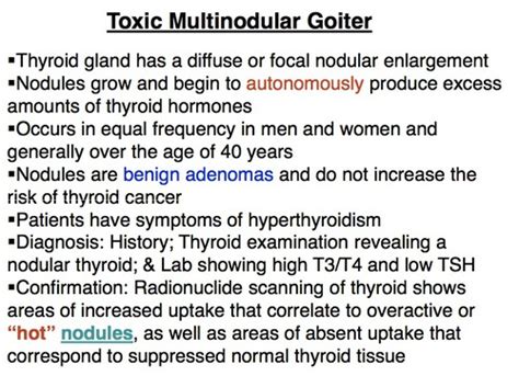 Toxic Multinodular Goiter - Parathyroid Glands (105) Flashcards | Quizlet