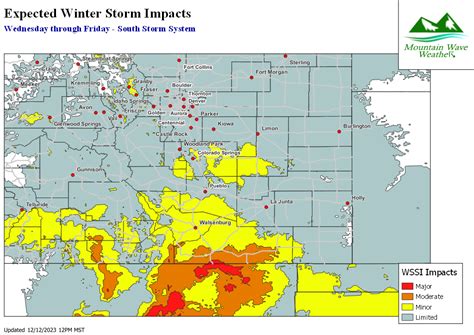 Southern Storm - More Snow on the Way! - Forecast valid 12-12-2023 12PM - MountainWave Weather