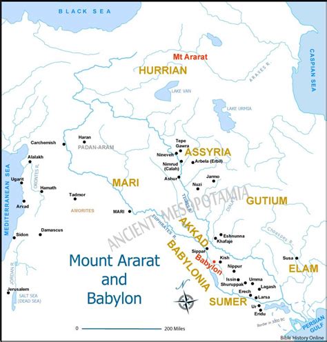 Mount Ararat and Babylon - Bible History