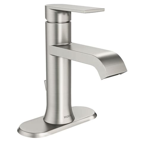 MOEN Genta Single Handle 4-inch Centerset/Single Hole Bathroom Sink ...