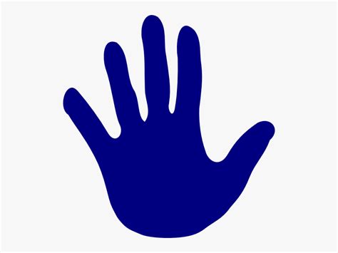 Left And Right Hand Png Transparent Left And Right - Blue Hand Clipart ...