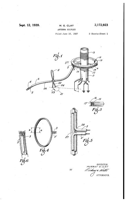 Patent US2172923 - Antenna coupler - Sep 12, 1939 Tether, Free Energy, Antenna, Inventions ...
