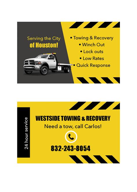 Wrecker Service Business Cards :: Behance