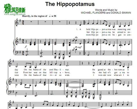 Flanders and Swann - The Hippopotamus Song 正谱 钢琴谱 - 找教案个人博客