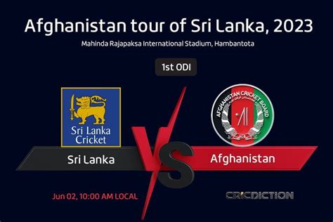 LIVE: Who will win today's match prediction? 1st ODI, Sri Lanka vs ...