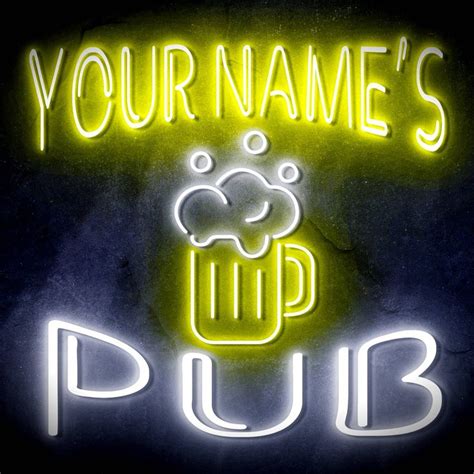 Custom Ultra-Bright Pub Beer Mug Home Bar LED Neon Sign | Neon signs, Bar led, Beer pub