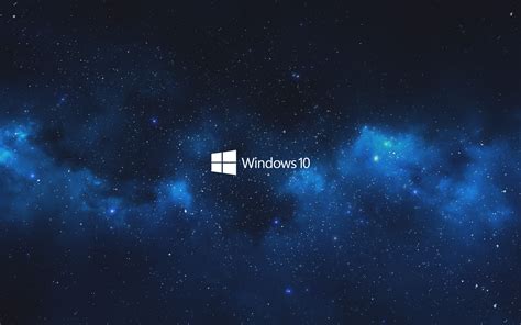 Windows 10, blue, sky, galaxy, space, operating system | 2880x1800 ...