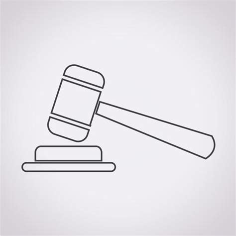 gavel icon symbol sign 645130 Vector Art at Vecteezy