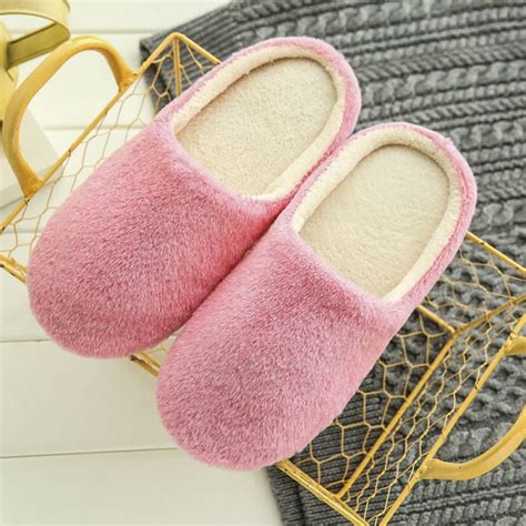 Womens Winter Warm Slippers Women Slippers Cotton Sheep Lovers Home ...