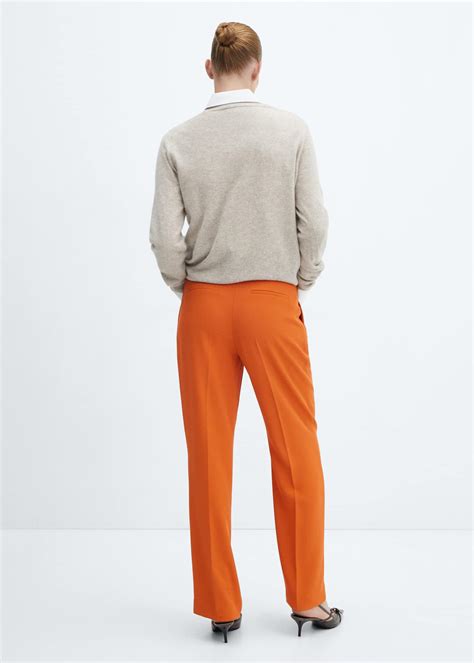 Pleat straight trousers - Woman | Mango South Africa