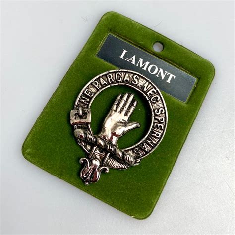 Lamont Clan Crest Badge in Pewter