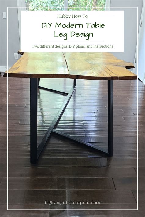 DIY table legs Archives - Big Living | Little Footprint