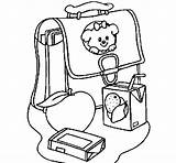 Printable School Bag Coloring Page  Free Pages For Kids sketch template