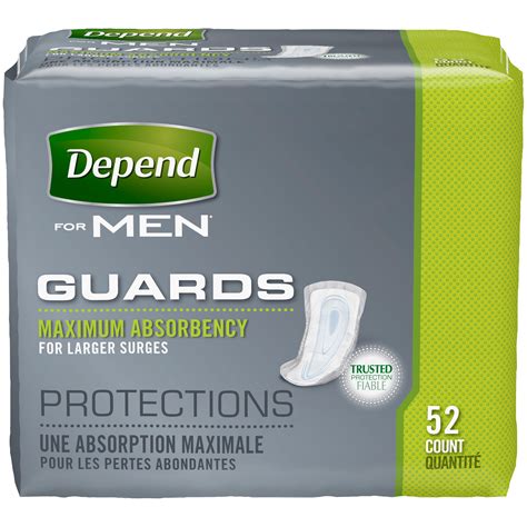 Depend ® Guards for Men, Maximum Absorbency Incontinence Protection