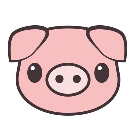 Cute Pig Vector — Stock Vector © leremy #4559259