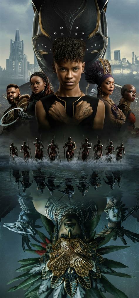 720x1548 Resolution Official Black Panther Wakanda Forever Poster ...