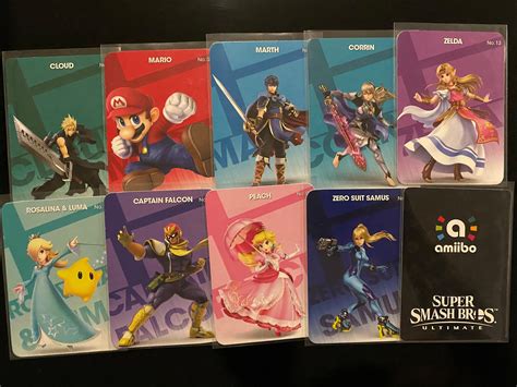 High Resolution Super Smash bros. Amiibo Cards 61-87 | Etsy